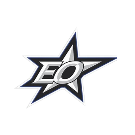 EO STARS HELMET STICKER CONTAINS 2 LOGOS AND 1 NUMBER