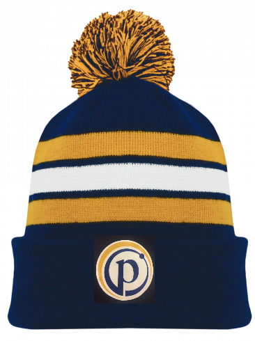 PEAK ACADEMY AK POM POM HAT WITH EMBROIDERED LOGO