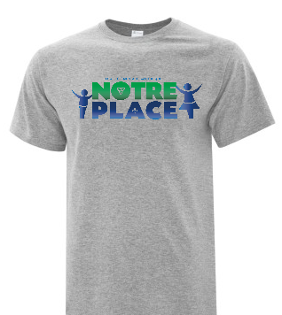 NOTRE PLACE ATC COTTON TSHIRT INCLUDES HEAT PRESSED LOGO