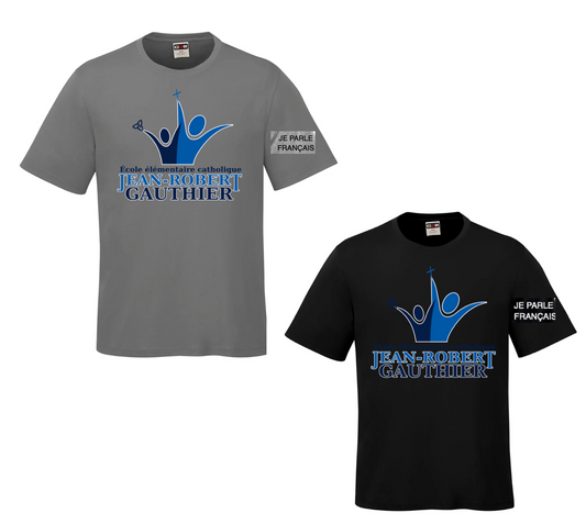 JEAN-ROBERT GAUTHIER COAST DRYFIT SHORT SLEEVE ADULT OR YOUTH WITH FULL FRONT PRESS
