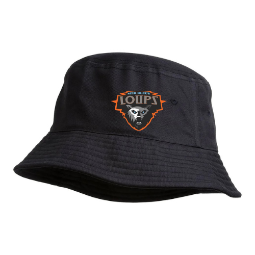 MER BLEUE LOUPS BUCKET HAT WITH EMBROIDERED LOGO
