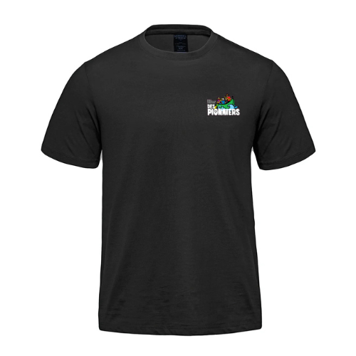 DES PIONNIERS COTTON TSHIRT WITH HEAT PRESS LOGO