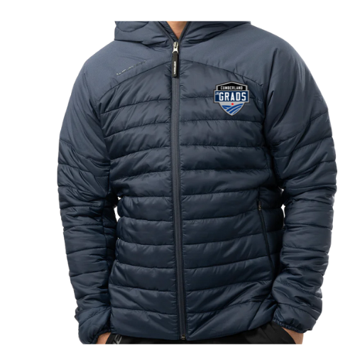 CUMBERLAND JR GRADS BAUER HOODED PUFFER JACKET