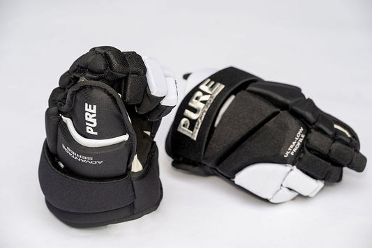 PURE RINGETTE GLOVES NYLON BLACK/WHITE JR AND INT