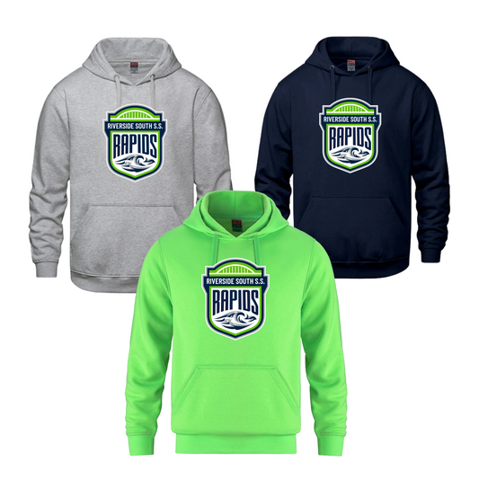 RIVERSIDE SOUTH VAULT HOODIE WITH HEAT PRESS LOGO