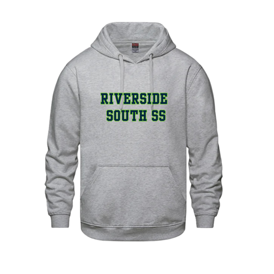 RIVERSIDE SOUTH VAULT HOODIE WITH 'RIVERSIDE SOUTH SS' EMBROIDERED GREEN