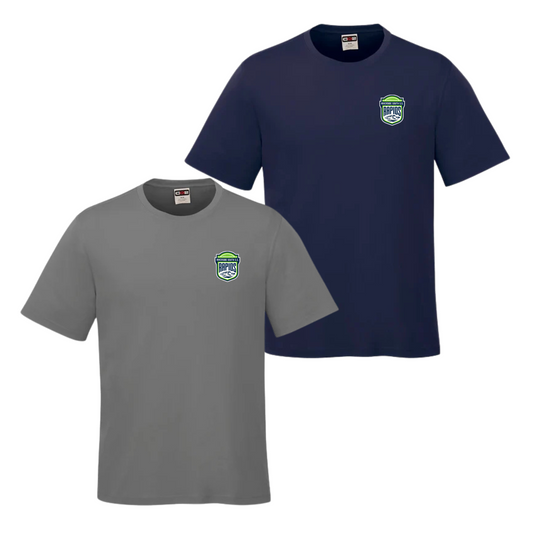 RIVERSIDE SOUTH MEN AND WOMEN'S COAST SHORT SLEEVE SHIRT WITH LEFT CHEST LOGO