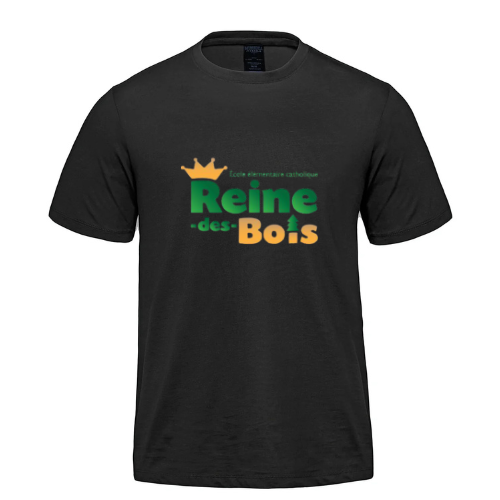 ÉCOLE ÉLÉMENTAIRE CATHOLIQUE REINE DES BOIS ATC DRYFIT SHORT SLEEVE TSHIRT WITH FULL FRONT HEAT PRESSED LOGO
