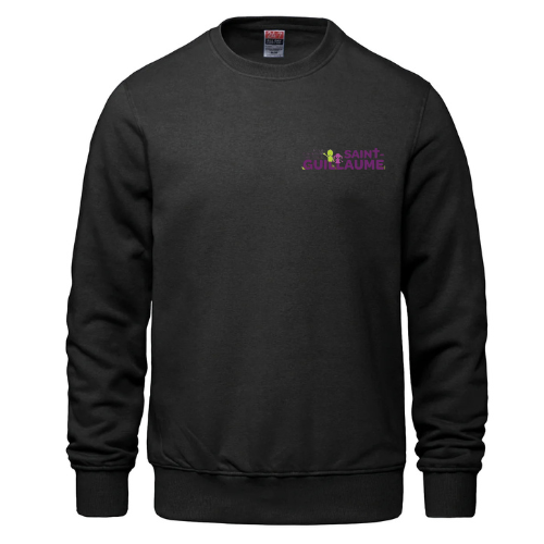 ÉCOLE ÉLÉMENTAIRE CATHOLIQUE SAINT GUILLAUME ATC COTTON CREW NECK SWEATSHIRT WITH EMBROIDERED LEFT CHEST LOGO