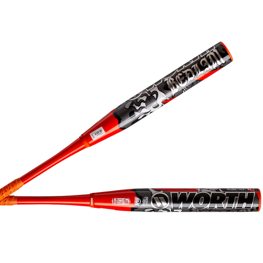 Worth Bedlam Phil Matte Signature Model USSSA Orange 2PC 12.5” Slowpitch Bat (2025)