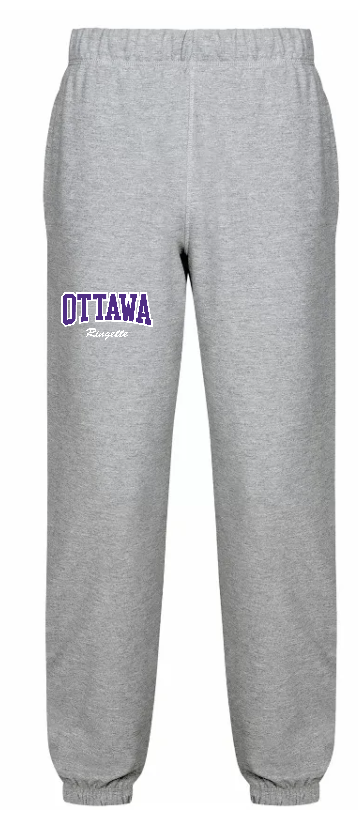 CORA DASH COTTON SWEATPANTS WITH HEAT PRESSED OTTAWA RINGETTE LOGO