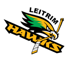 LEITRIM HAWKS HELMET STICKER CONTAINS 2 LOGOS AND 1 NUMBER