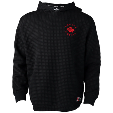 BAUER TEAM CANADA HOODIE QUILTED BLACK ADULT