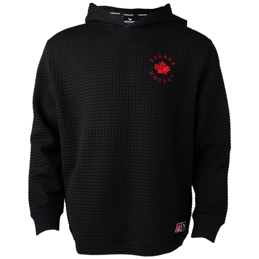 BAUER TEAM CANADA HOODIE QUILTED BLACK ADULT