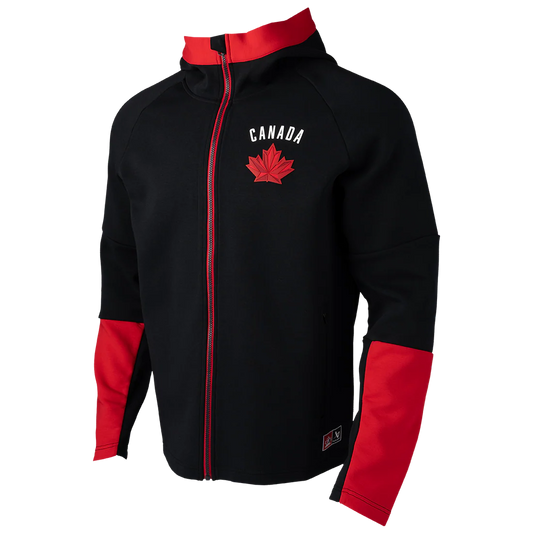 BAUER TEAM CANADA FULL ZIP SWEATER BLACK ADULT