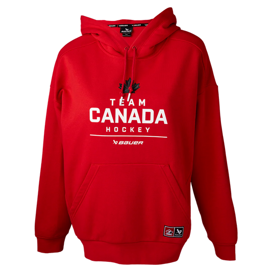 BAUER TEAM CANADA HOODIE STACKED RED WOMENS