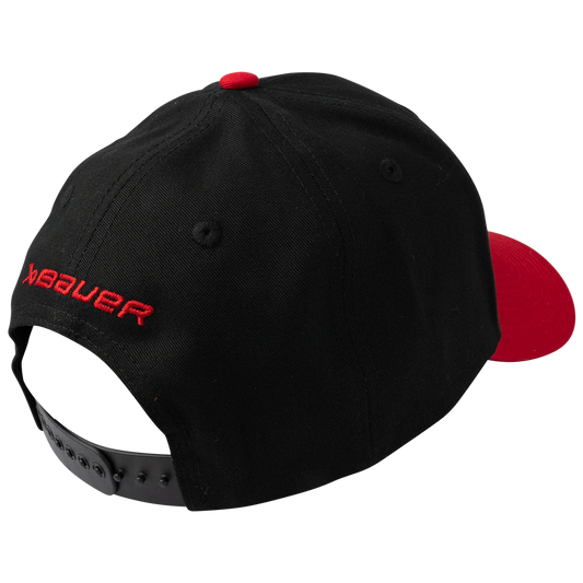 TEAM CANADA HAT 2TONE BLACK/RED ADULT OS