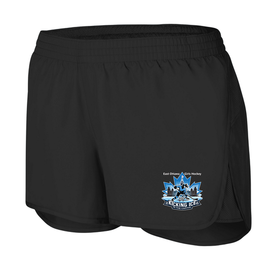 KICKIN ICE LADIES WAYFARER SHORTS WITH LOGO