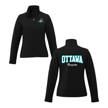 CORA CX2 LIGHTWEIGHT SOFTSHELL JACKET LADIES WITH BACK APPLIQUÉ