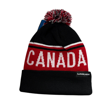 Hockey Canada Toque | Bauer — Pompom Canada Black
