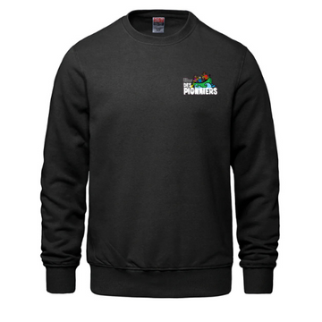 DES PIONNIERS CREW NECK SWEATSHIRT WITH EMBROIDERED LEFT CHEST LOGO