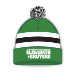 ÉCOLE ÉLÉMENTAIRE CATHOLIQUE ÉLISABETH-BRUYÈRE AK POM POM HAT WITH EMBROIDERED LOGO