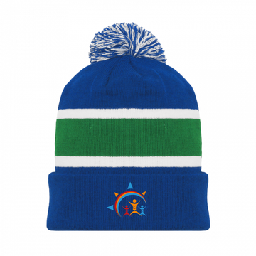 DES VOYAGEURS TUQUE POMPOM AK AVEC LOGO BRODÉ