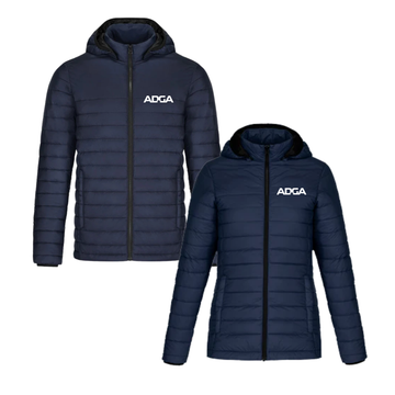 ADGA Puffer Jacket | CX2 Canyon — Embroidered logo