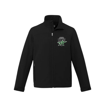 SHOOTING STARS LIGHTWEIGHT SOFTSHELL JACKET CX2 WITH LEFT CHEST EMBROIDERED LOGO YOUTH AND MEN