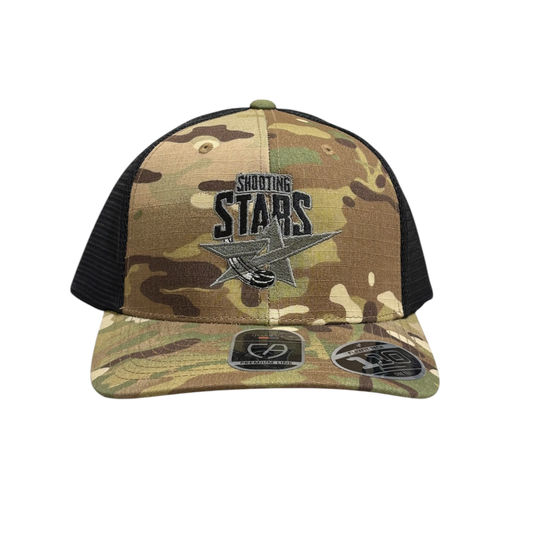 EO SHOOTING STARS CAMO MESH TRUCKET CAP