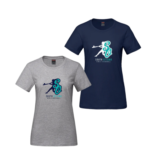 South Ottawa Girls Baseball Cotton T-Shirt | CX2 Parkour — Full Front Heat Press