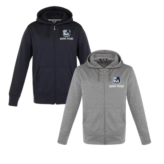 BEATRICE-DESLOGES HOODIE POLYESTER Á FERMETURE ÉCLAIRE POUR HOMME AVEC LOGO BRODÉ SUR POITRINE GAUCHE