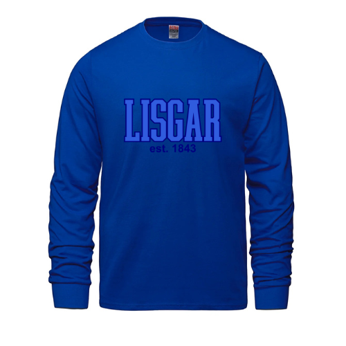 LISGAR COLLEGIATE INSTITUTE BREEZE LONG SLEEVE TSHIRT WITH FULL FRONT HEAT PRESS PRINT