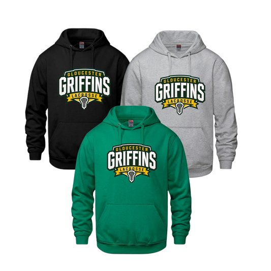 Griffins Hoodie | CX2 Vault - Full Front Lacrosse Net Heat Press