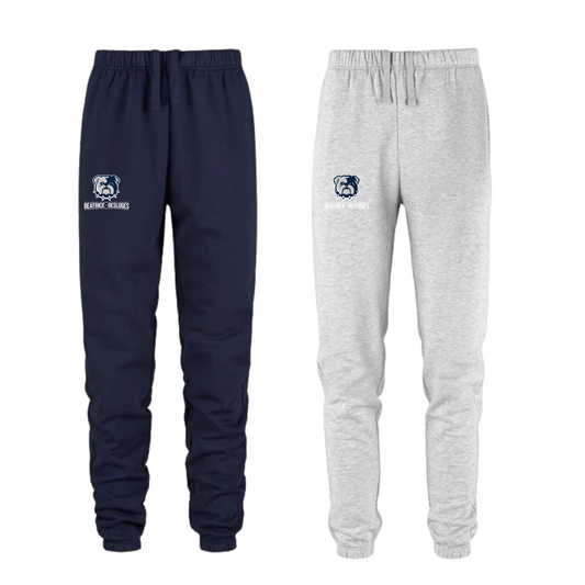 BEATRICE-DESLOGES PANTALON COTON OUATE AVEC LOGO IMPRIMÉ SUR LA CUISSE