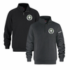 HENRY MUNRO STAFF FLUX 1/4 ZIP WITH LEFT CHEST EMBROIDERED LOGO AND "STAFF" ON SLEEVE