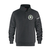 HENRY MUNRO STAFF FLUX 1/4 ZIP WITH LEFT CHEST EMBROIDERED LOGO AND "STAFF" ON SLEEVE