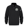 HENRY MUNRO STAFF FLUX 1/4 ZIP WITH LEFT CHEST EMBROIDERED LOGO AND "STAFF" ON SLEEVE
