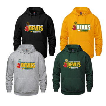 GCRA DEVILS VAULT HOODIE WITH FULL FRONT TWILL APPLIQUE