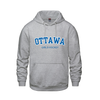 OTTAWA ICE VAULT COTTON HOODIE WITH TWILL APPLIQUE EMBROIDERY