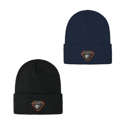 MER BLEUE LOUPS POLAR TOQUE WITH EMBROIDERED LOGO