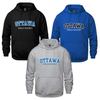 OTTAWA ICE VAULT COTTON HOODIE WITH TWILL APPLIQUE EMBROIDERY