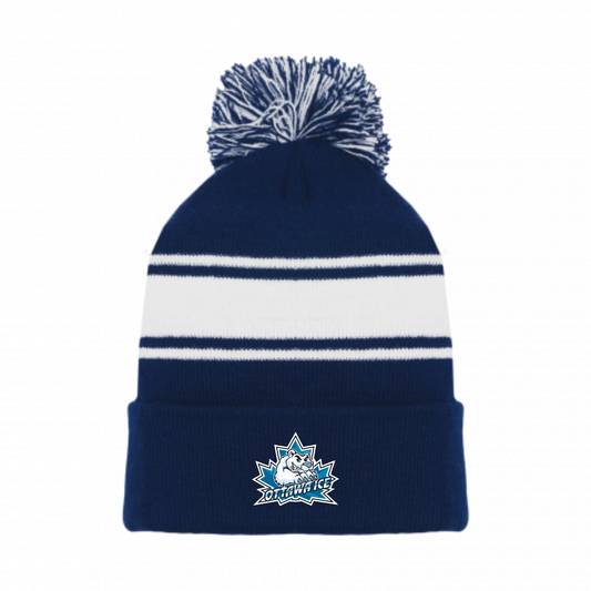 OTTAWA ICE AK POM POM HAT WITH EMBROIDERED LOGO