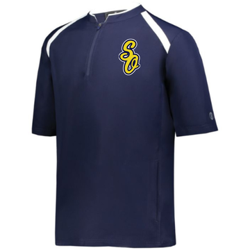 OTTAWA SOUTH BLUES BASEBALL HOLLAWAY CLUBHOUSE SHORT SLEEVE PULLOVER WITH EMBROIDERED SO LOGO