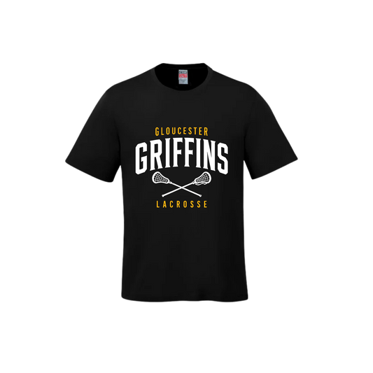 Griffins Cotton T-Shirt | CX2 Parkour - Full Front Lacrosse Sticks Heat Press