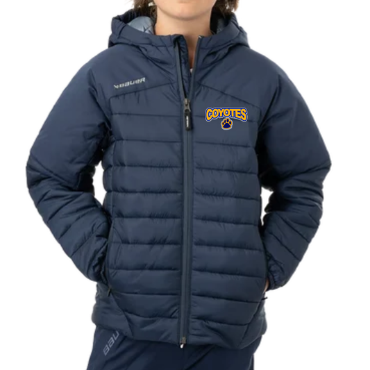 Russell Coyotes House League Puffer Jacket | Bauer - Embroidered Left Chest
