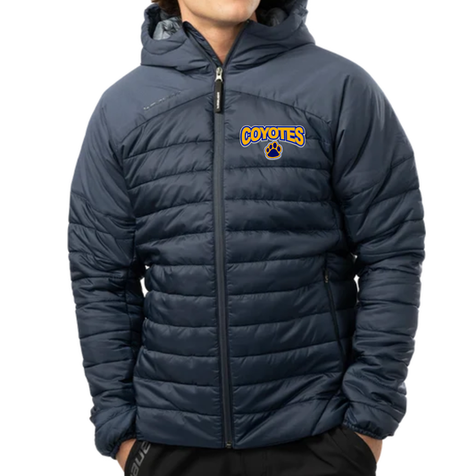Russell Coyotes House League Puffer Jacket | Bauer - Embroidered Left Chest