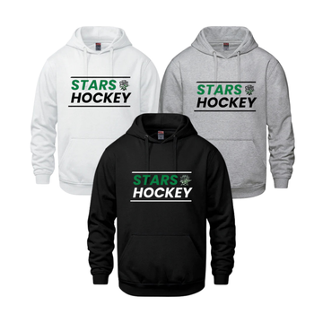 EO SHOOTING STARS HOODIE WITH FULL FRONT HEAT PRESS "STARS HOCKEY" VAULT