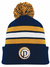 Peak Academy Pom Pom Hat | Athletic Knit - Embroidered Logo