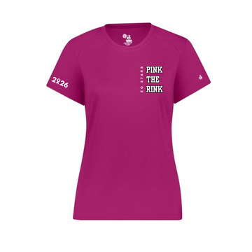 Pink the Rink Dryfit T-Shirt | Momentec 416000\216000 - Left Chest Heat Press